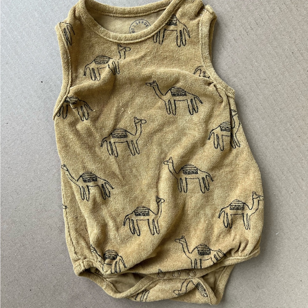 Camel Terry romper